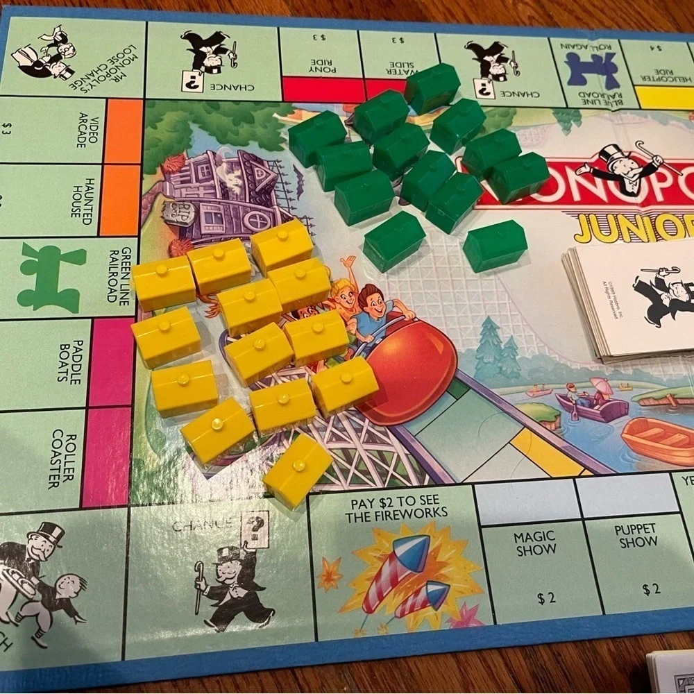 Monopoly Rollercoaster Junior Board Game by Hasbro 1999